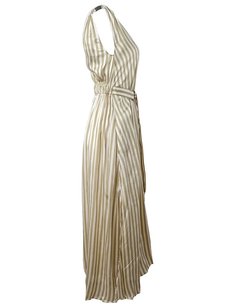 Brunello Cucinelli Brunello Cucinelli Silk Striped Dress XS Size US XS / EU 42 / 0 - 4 Thumbnail