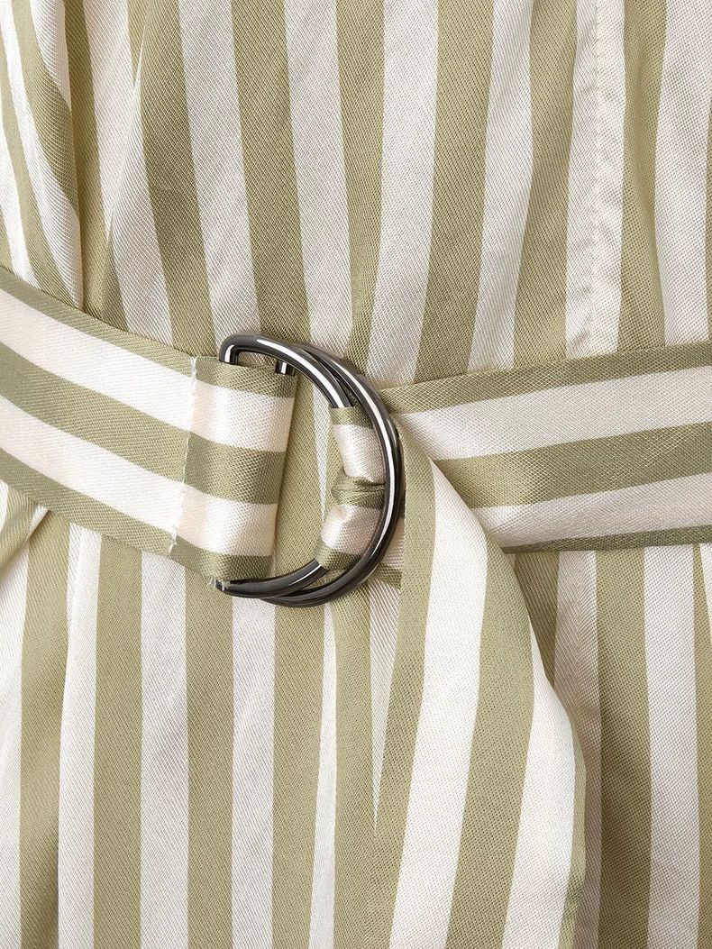 Brunello Cucinelli Brunello Cucinelli Silk Striped Dress XS Size US XS / EU 42 / 0 - 8 Thumbnail