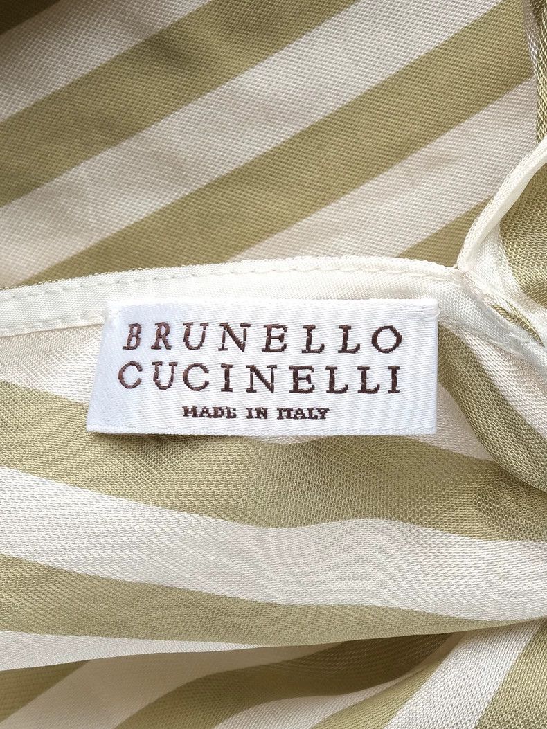 Brunello Cucinelli Brunello Cucinelli Silk Striped Dress XS Size US XS / EU 42 / 0 - 3 Thumbnail
