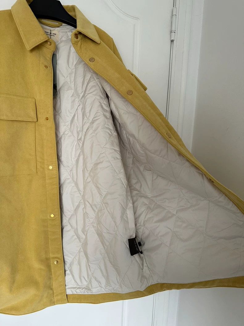 Fear of God Fear of God 6th Yellow Suede Shirt Jacket Size US XL / EU 56 / 4 - 6 Thumbnail