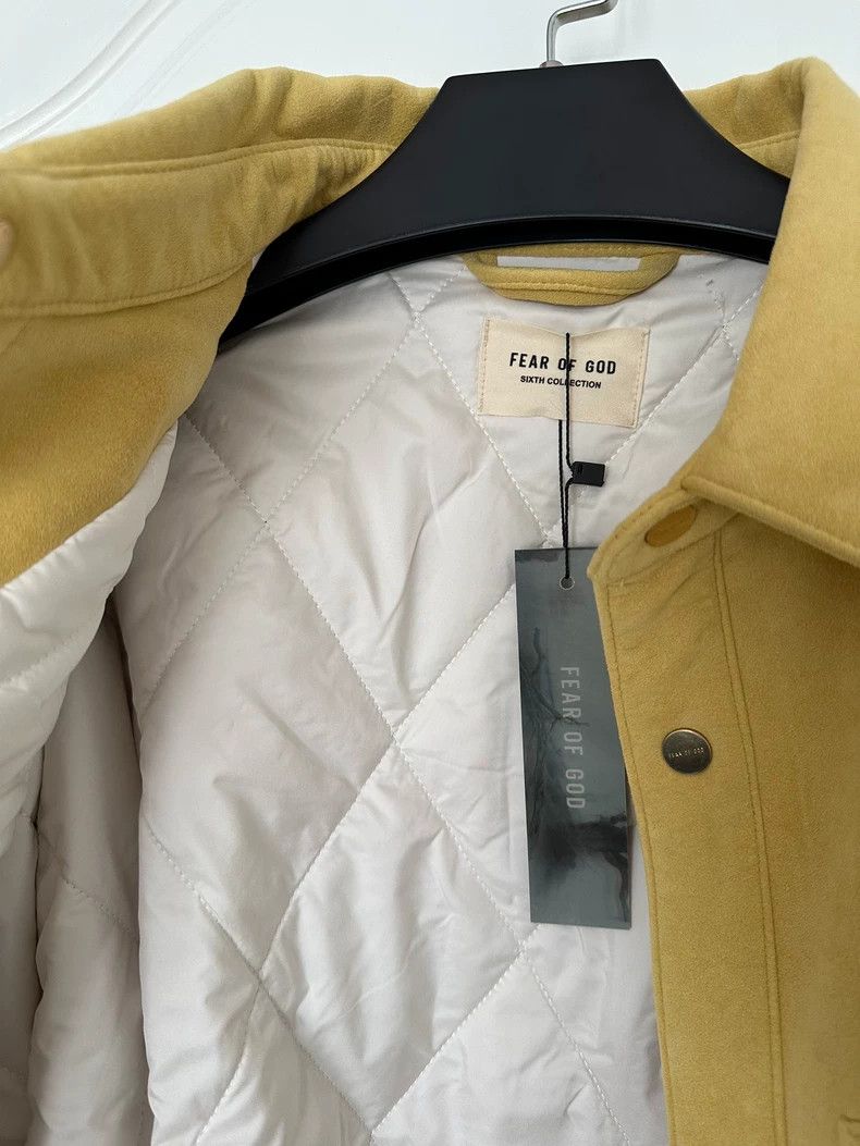 Fear of God Fear of God 6th Yellow Suede Shirt Jacket Size US XL / EU 56 / 4 - 8 Thumbnail