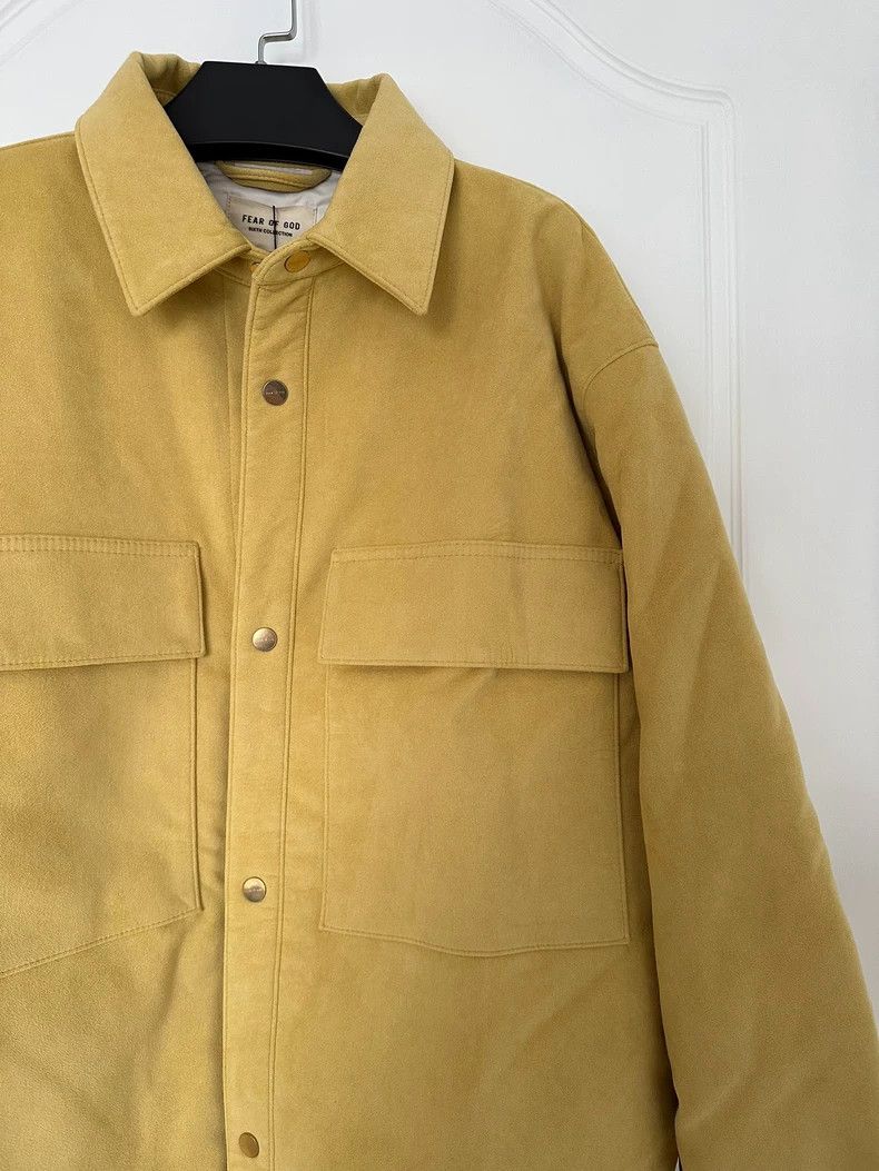 Fear of God Fear of God 6th Yellow Suede Shirt Jacket Size US XL / EU 56 / 4 - 4 Thumbnail
