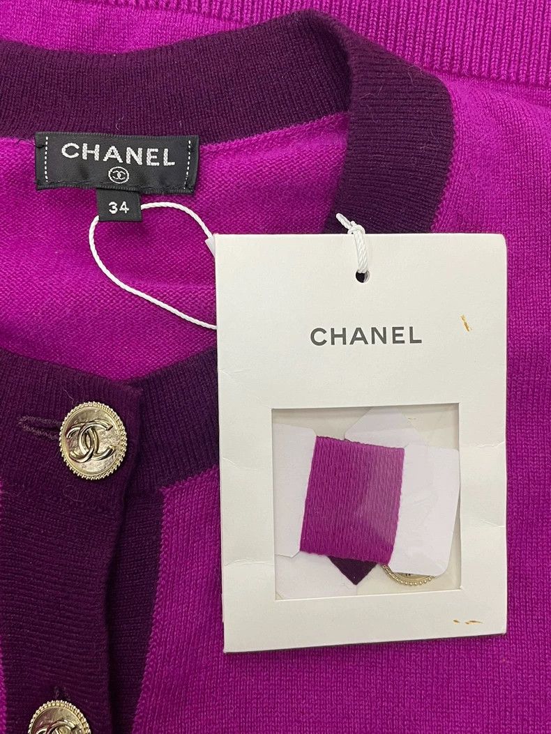 Chanel Chanel 20A Colorblock Cashmere Knit Top Size US S / EU 44-46 / 1 - 4 Thumbnail