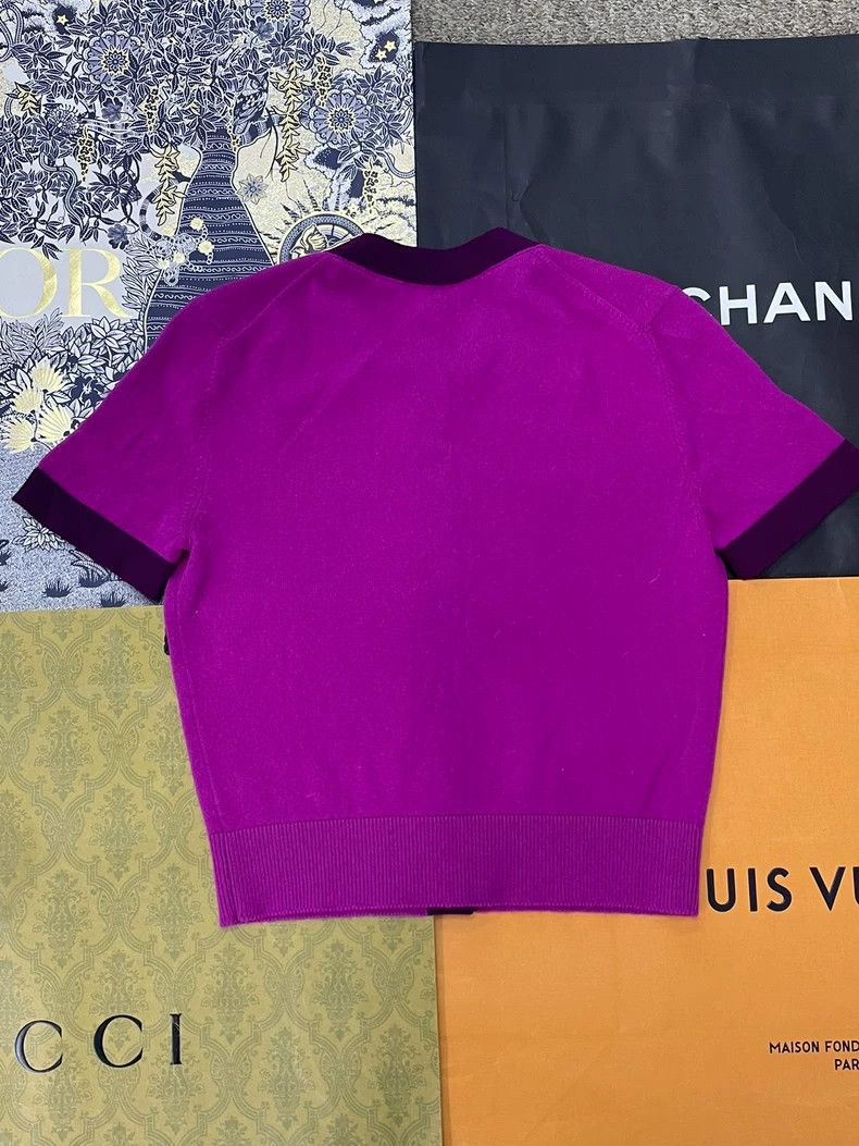 Chanel Chanel 20A Colorblock Cashmere Knit Top Size US S / EU 44-46 / 1 - 3 Thumbnail