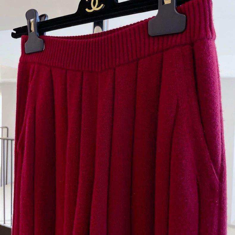 Loro Piana Loro Piana Baby Cashmere Knit Wide-Leg Pants Size US 36 / EU 52 - 5 Thumbnail