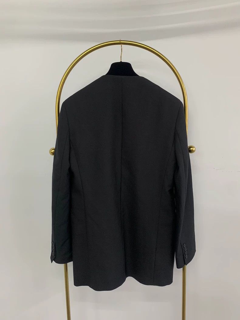 The Row The Row Black V-Neck Blazer Size US M / EU 48-50 / 2 - 2 Thumbnail