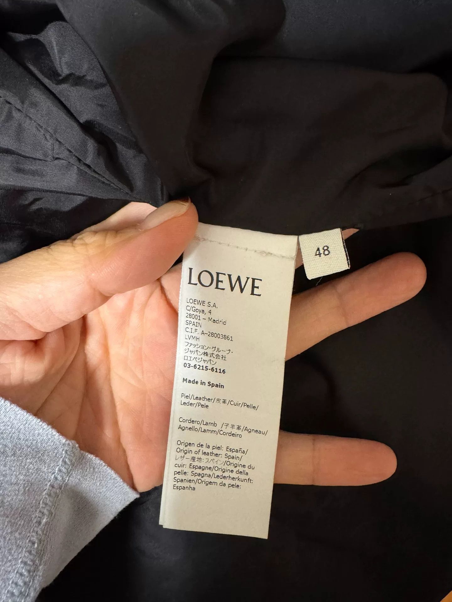 Loewe LOEWE Men's Casual Leather Jacket Size US L / EU 52-54 / 3 - 3 Thumbnail