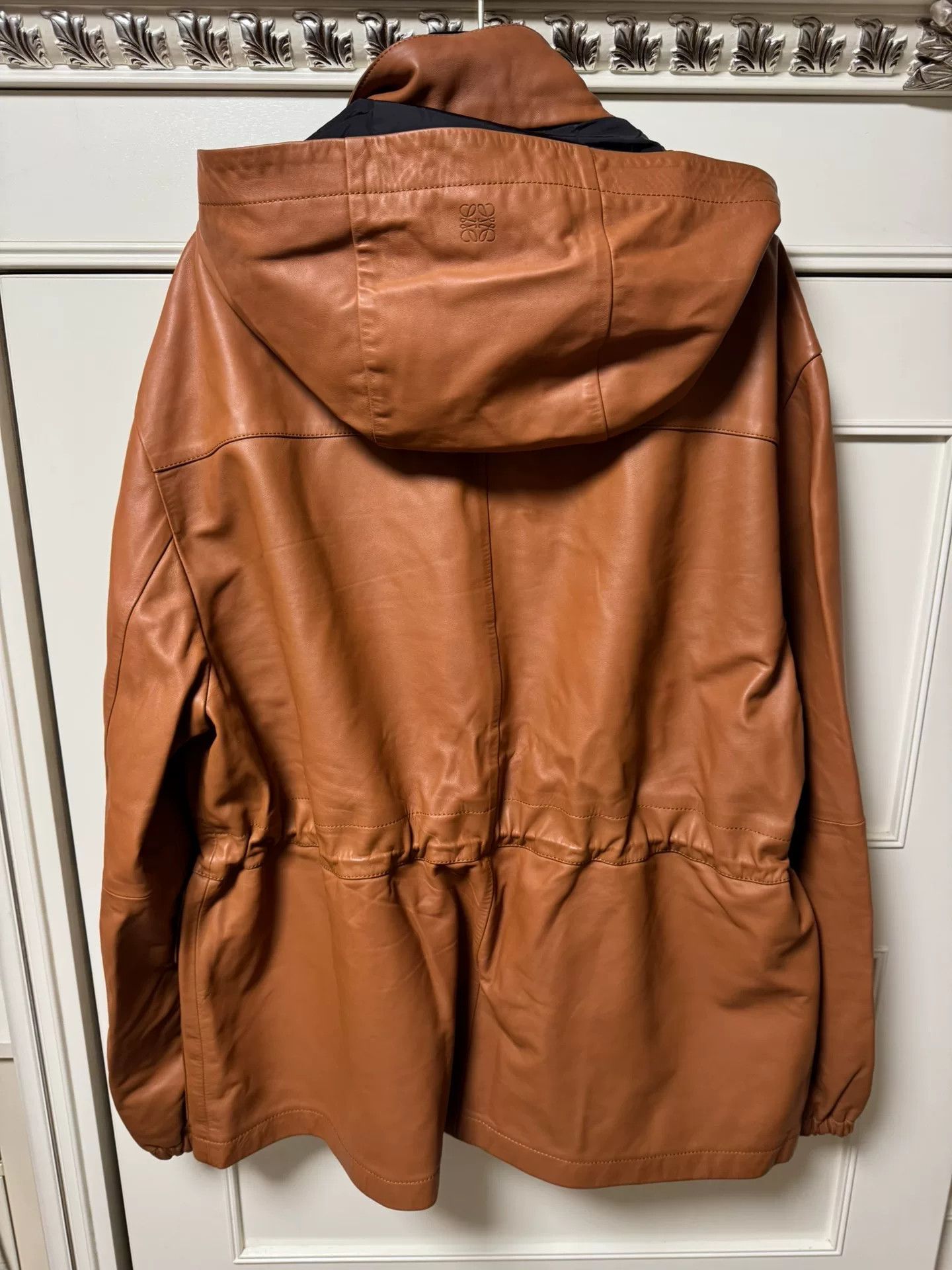Loewe LOEWE Men's Casual Leather Jacket Size US L / EU 52-54 / 3 - 2 Thumbnail