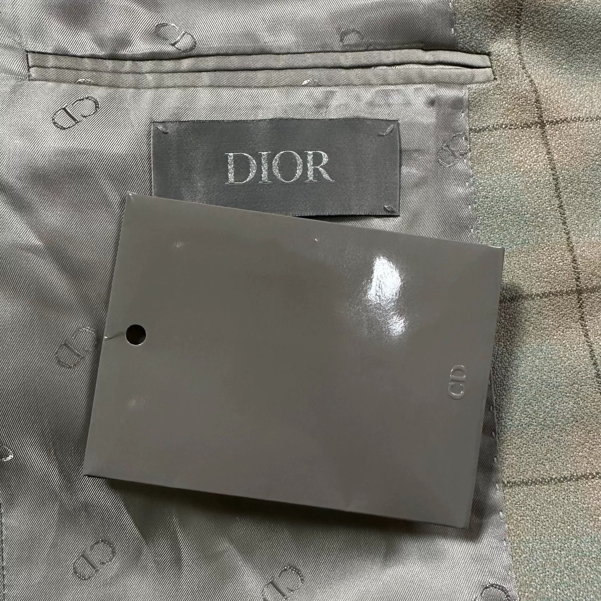Dior Dior Man 23FW Beige Plaid Wool Blazer Size US M / EU 48-50 / 2 - 5 Thumbnail