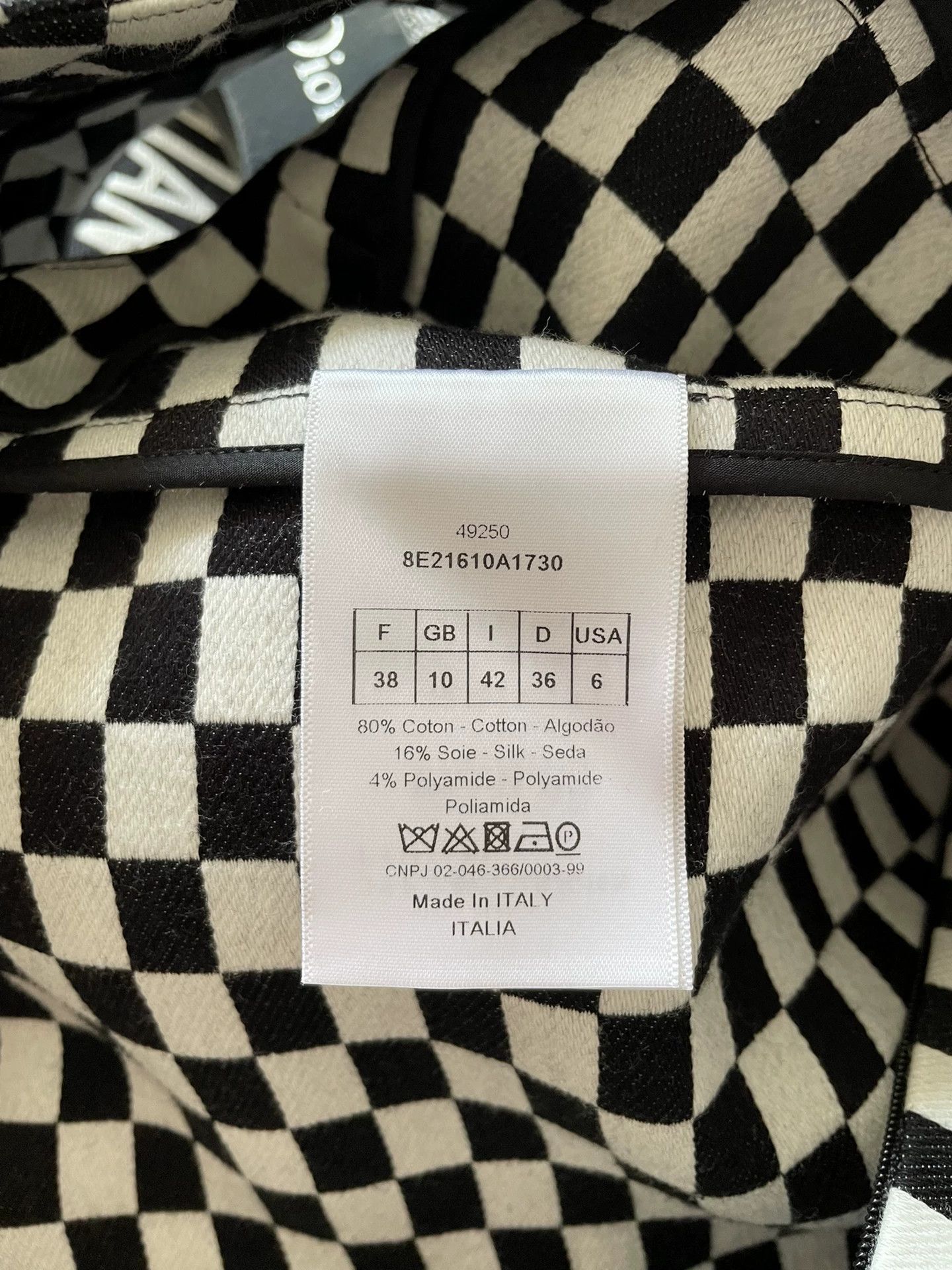 Dior dior classic black and white check dress Size US 38 / EU 54 - 3 Thumbnail