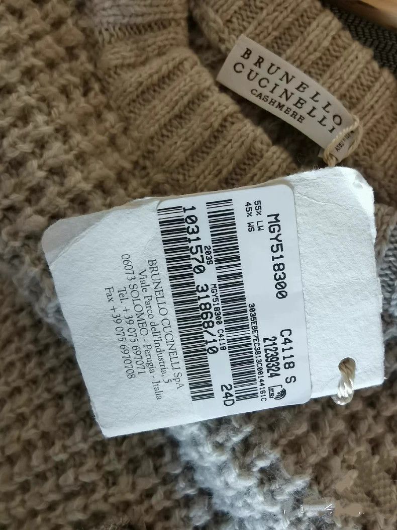 Brunello Cucinelli Brunello Cucinelli Women's Beige Sweater Size US S / EU 44-46 / 1 - 6 Thumbnail