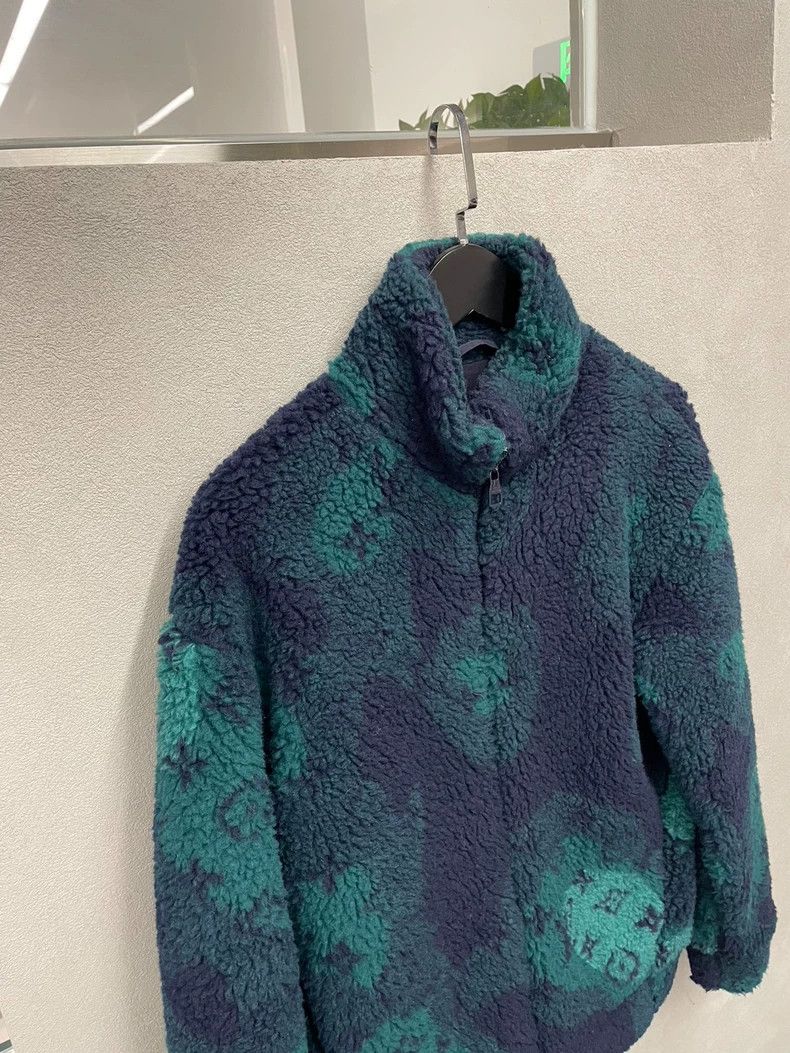Louis Vuitton Louis Vuitton Green Teddy Fleece Jacket Size US S / EU 44-46 / 1 - 5 Thumbnail