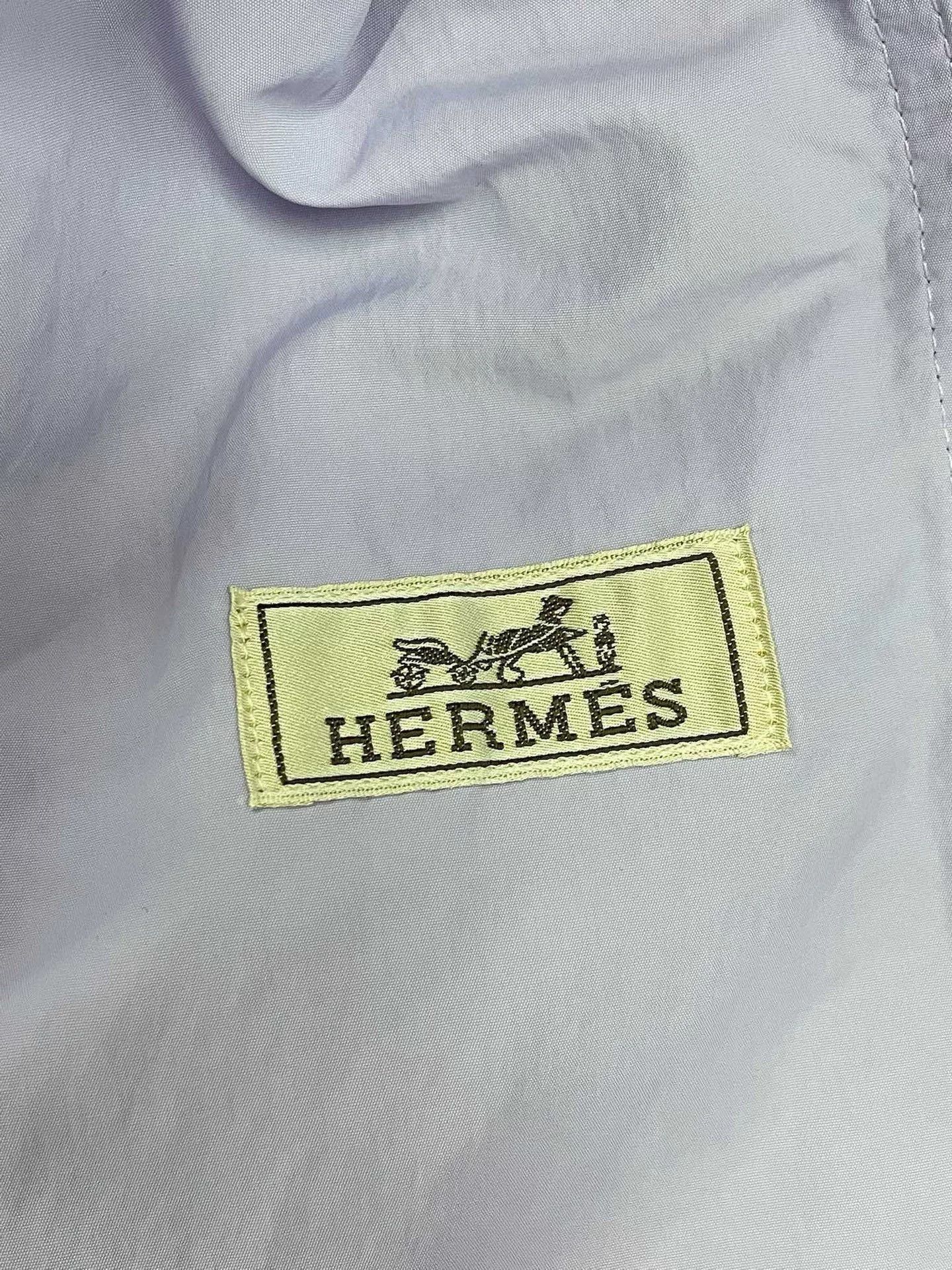 Hermes Hermes Purple Long Trench Coat Size US M / EU 48-50 / 2 - 4 Thumbnail