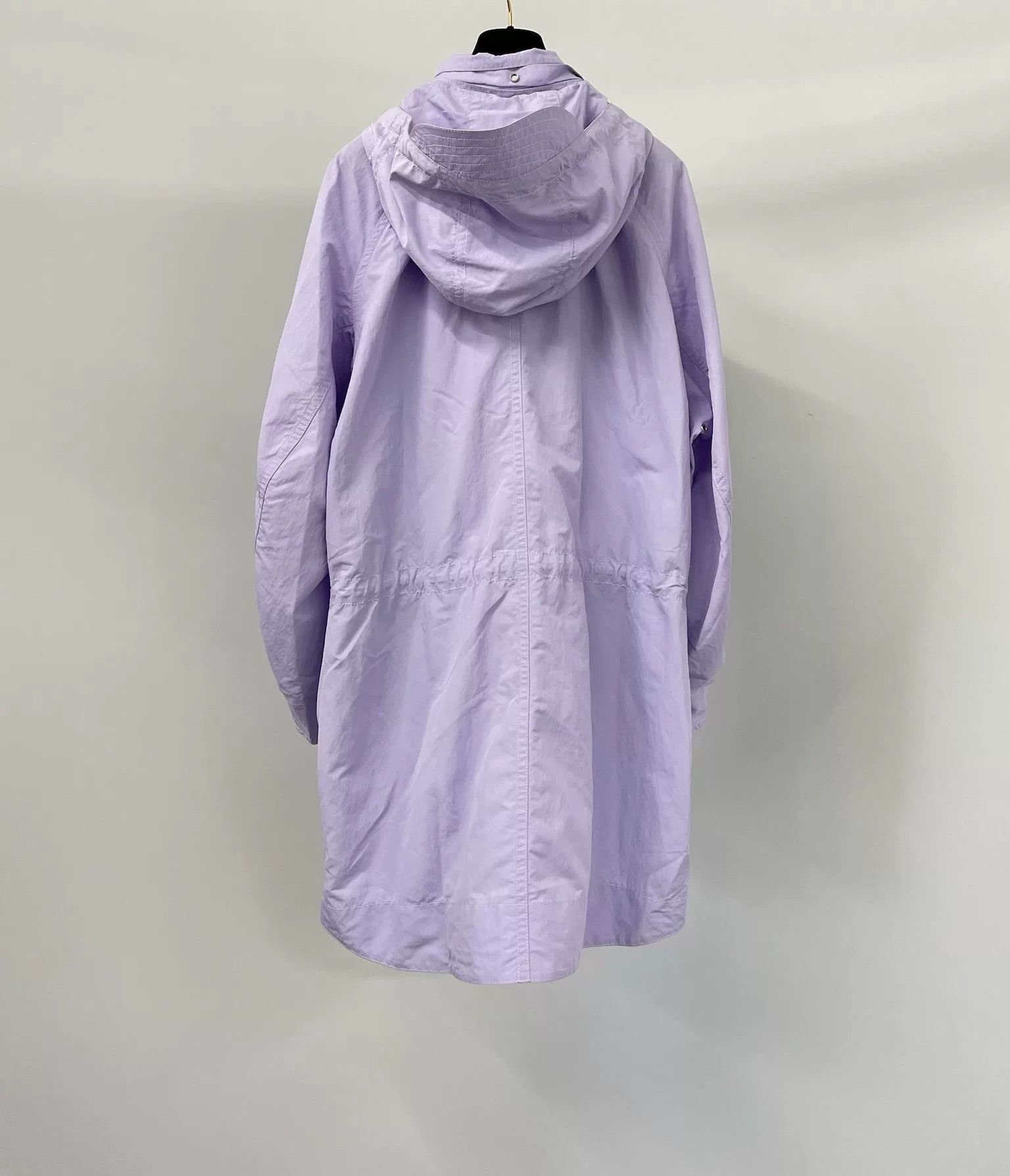 Hermes Hermes Purple Long Trench Coat Size US M / EU 48-50 / 2 - 2 Thumbnail