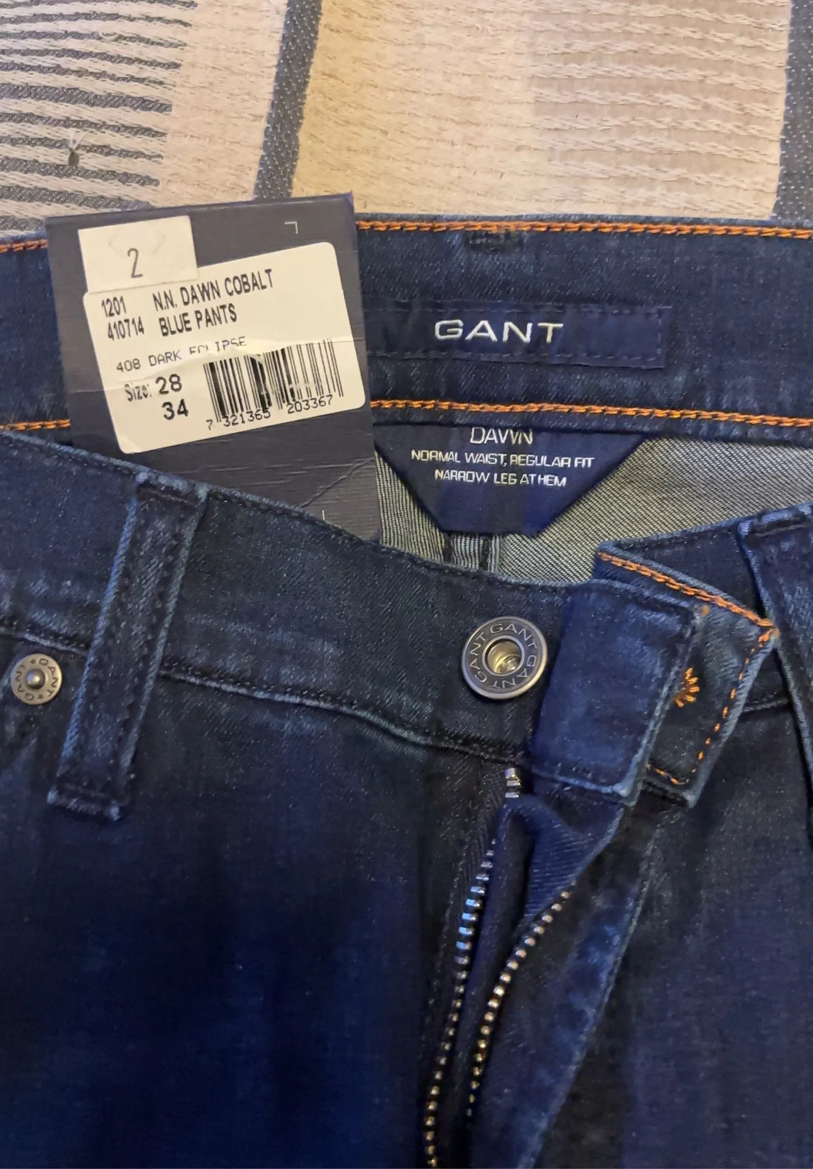 Gant Gant Nn dawn cobalt blue pants Jeans Size 28" / US 6 / IT 42 - 4 Thumbnail