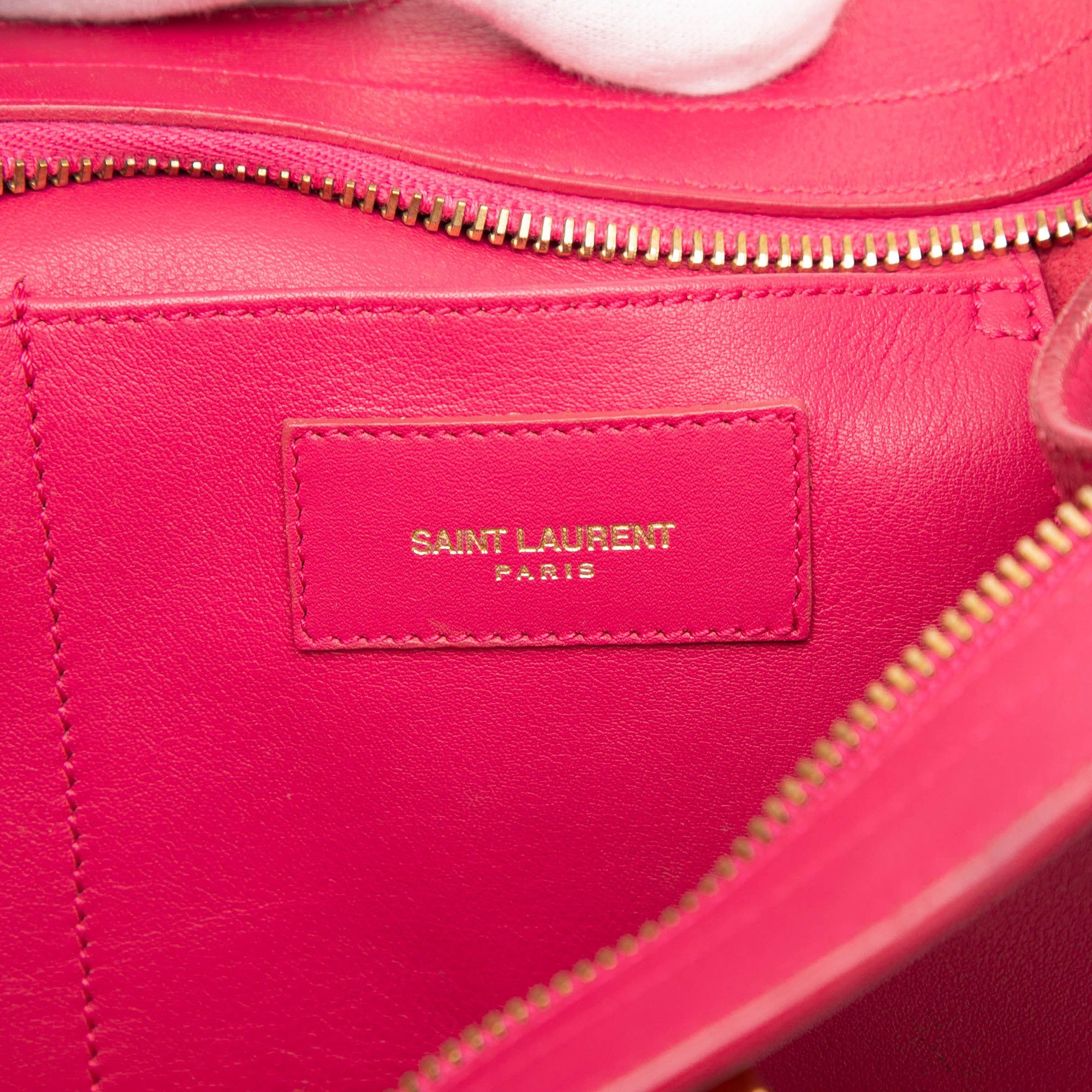 Yves Saint Laurent Yves Saint Laurent Small Calfskin Cabas Chyc Satchel Size ONE SIZE - 6 Thumbnail