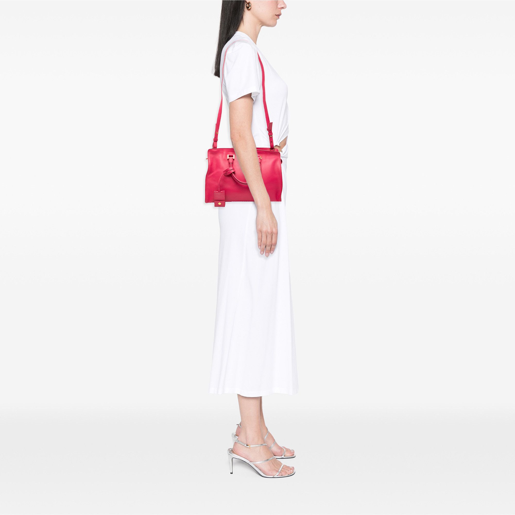 Yves Saint Laurent Yves Saint Laurent Small Calfskin Cabas Chyc Satchel Size ONE SIZE - 7 Thumbnail