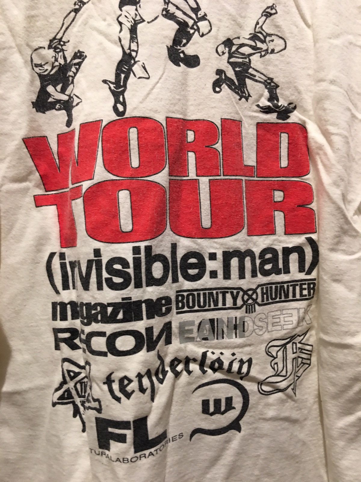Japanese Brand Invisible man shirt Futura 2000 Bounty Hunter 