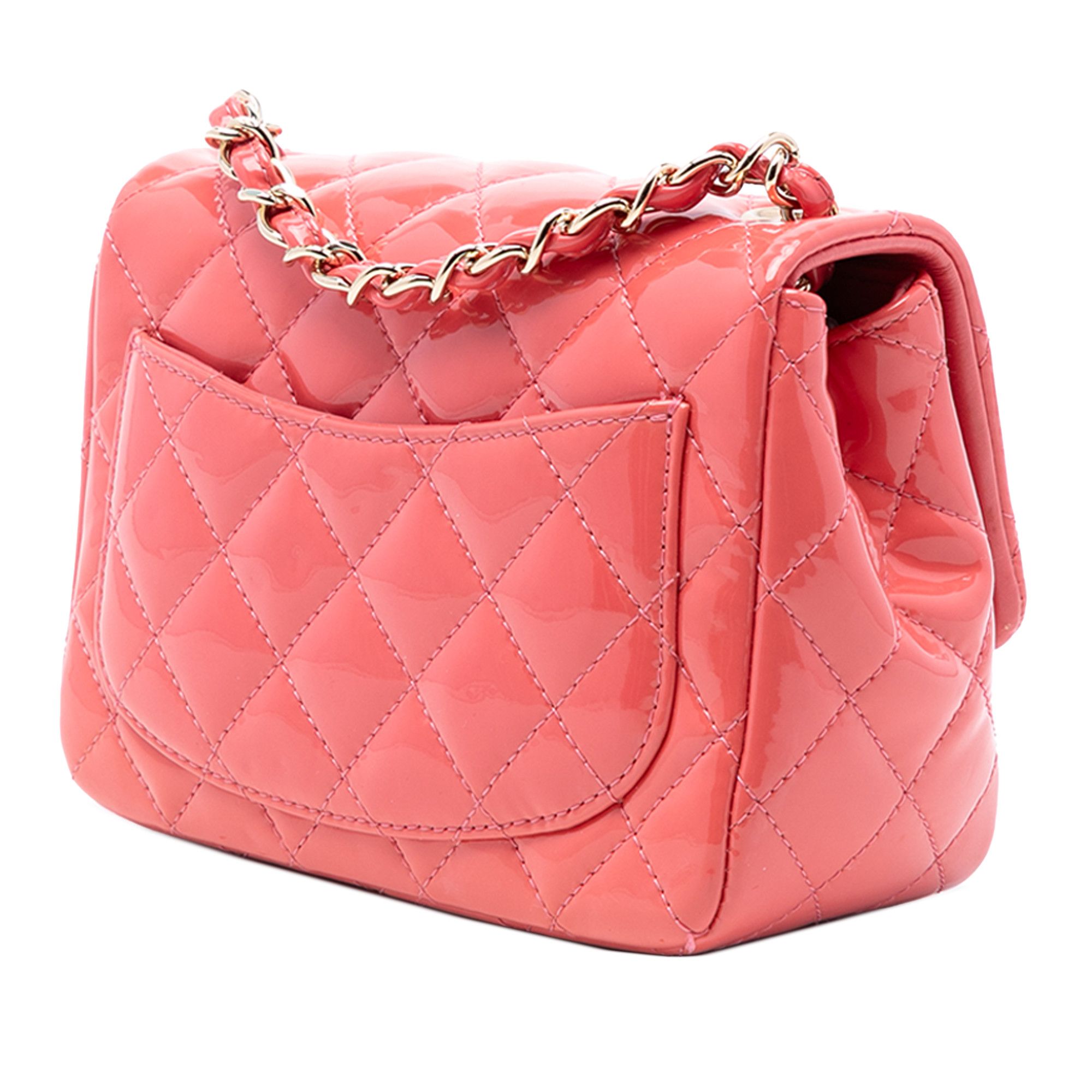 Chanel Chanel Mini Square Classic Patent Single Flap Size ONE SIZE - 2 Thumbnail