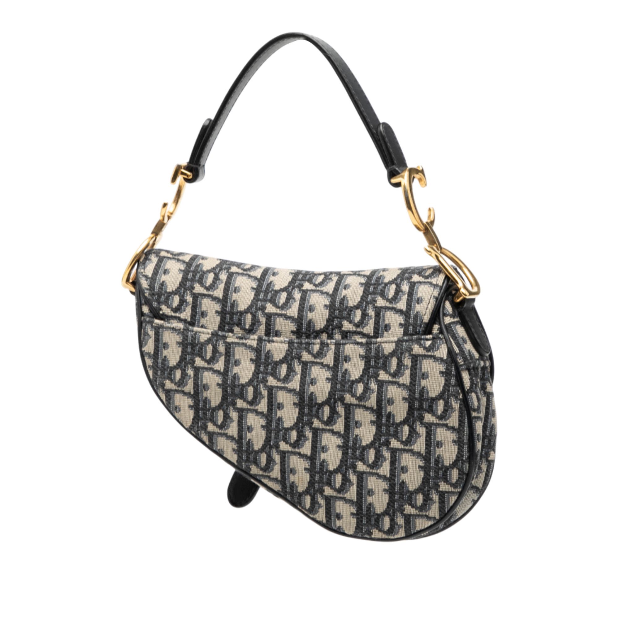 Dior Dior Mini Oblique Canvas Saddle Bag Size ONE SIZE - 2 Thumbnail