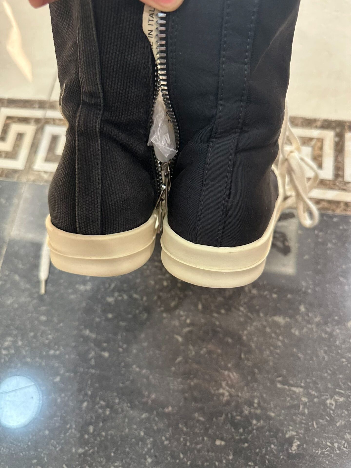 Rick Owens Rick Owens Canvas High-Top Sneakers Size US 5 / IT 35 - 3 Thumbnail