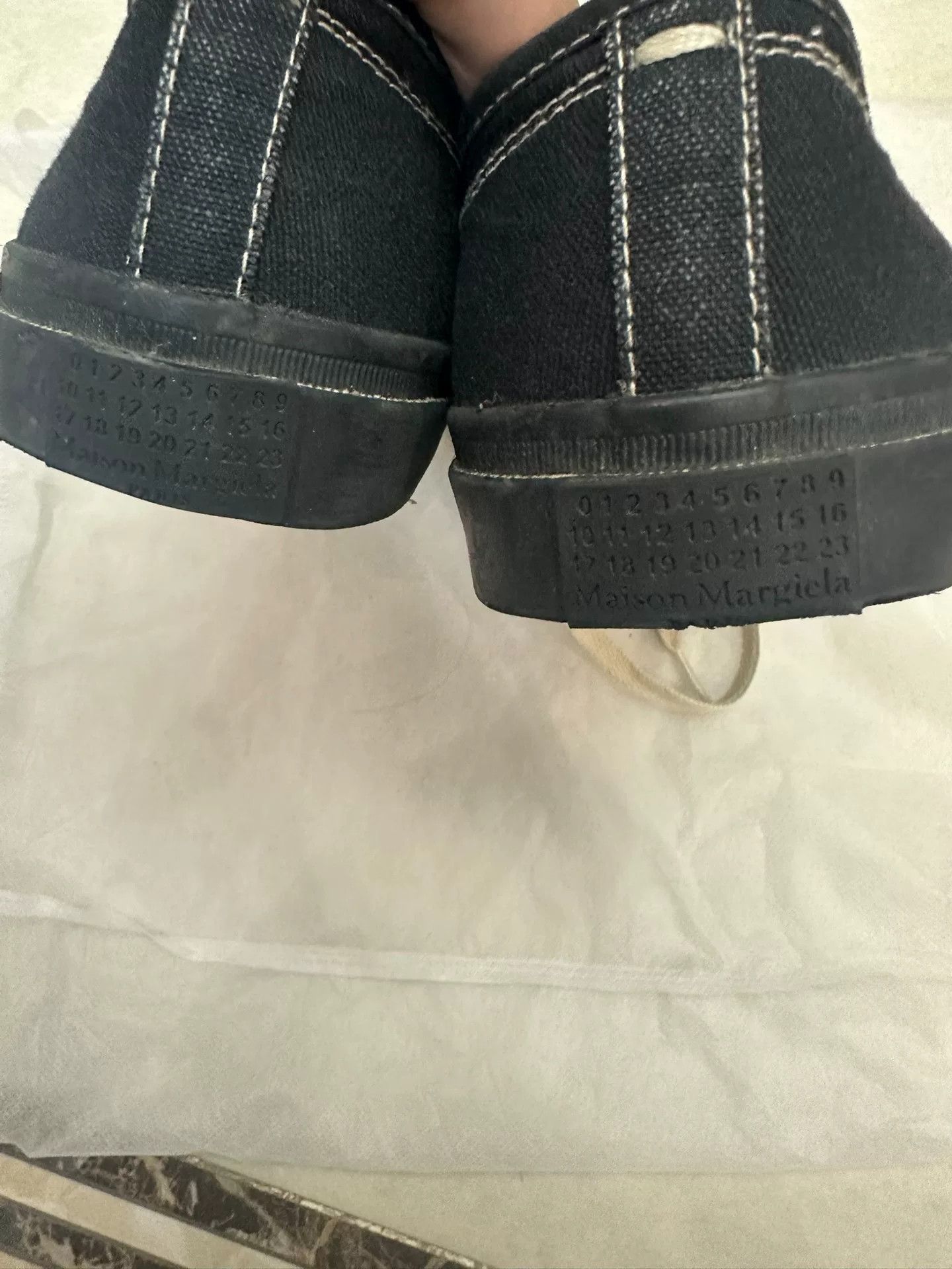 Maison Margiela maison margiela tabi split toe canvas shoes Size US 5 / IT 35 - 2 Thumbnail