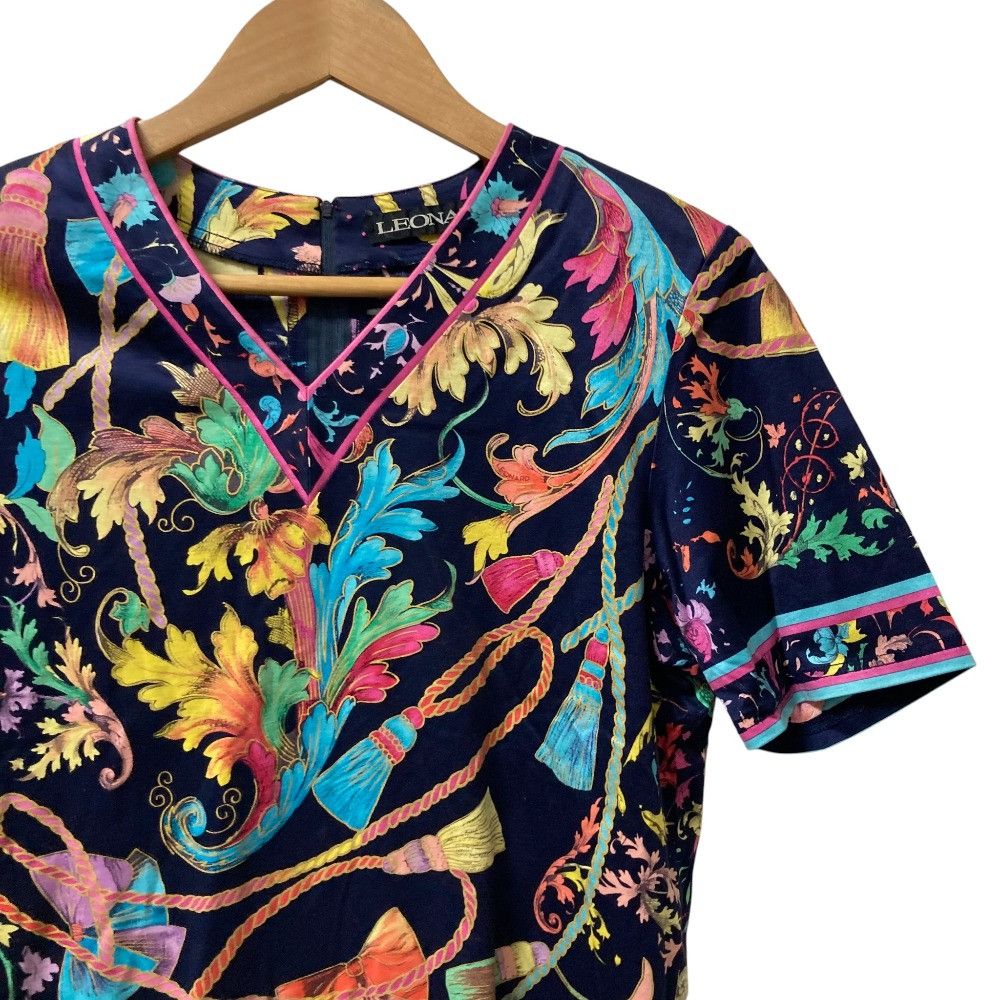 Other Other LEONARD Ribbon Print Short Sleeve Top Cotton Tops DUTY FREE for USA Size ONE SIZE - 2 Thumbnail