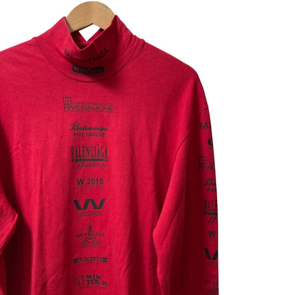 Balenciaga Balenciaga Balenciaga Multi Logo Cotton Turtleneck T-shirt Others Tops 594582 DUTY FREE for USA Size ONE SIZE - 2 Thumbnail