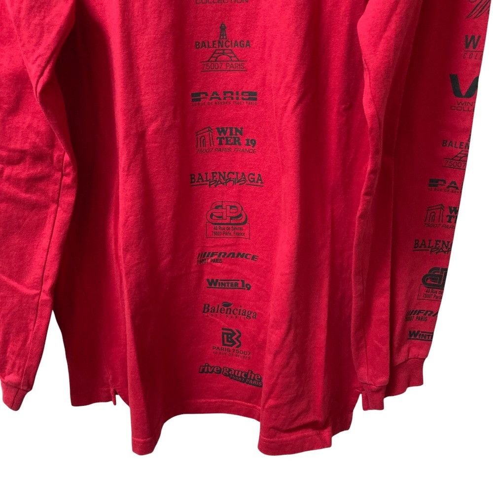 Balenciaga Balenciaga Balenciaga Multi Logo Cotton Turtleneck T-shirt Others Tops 594582 DUTY FREE for USA Size ONE SIZE - 3 Thumbnail