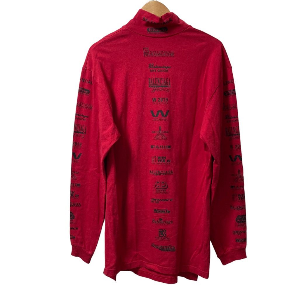Balenciaga Balenciaga Balenciaga Multi Logo Cotton Turtleneck T-shirt Others Tops 594582 DUTY FREE for USA Size ONE SIZE - 4 Thumbnail