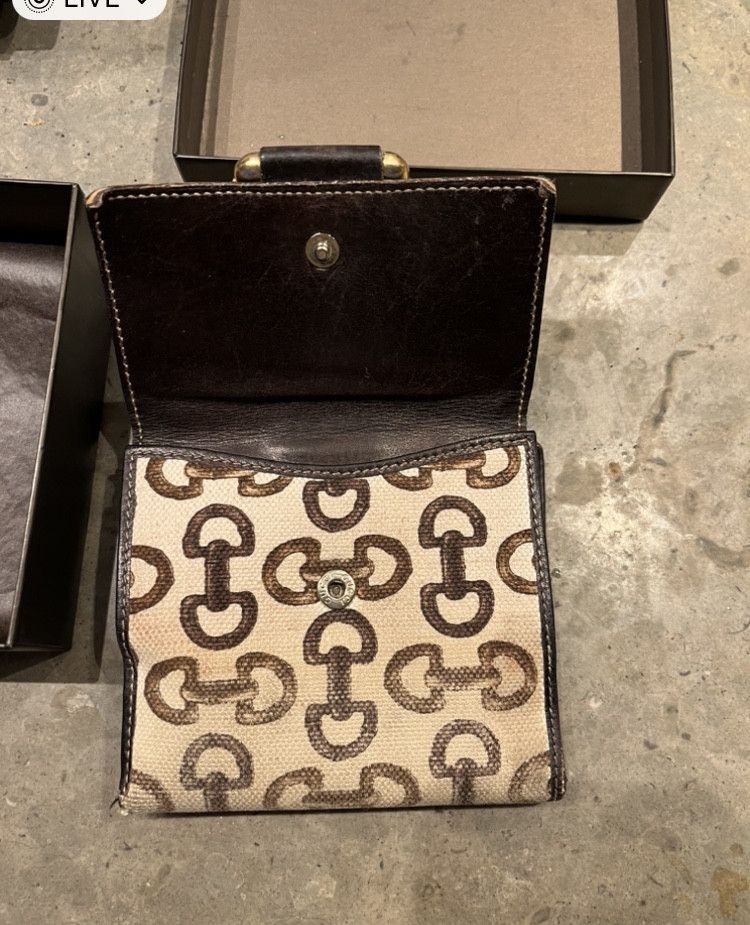 Gucci Gucci Gucci Bamboo D-ring horse-bit Wallet Size ONE SIZE - 4 Thumbnail