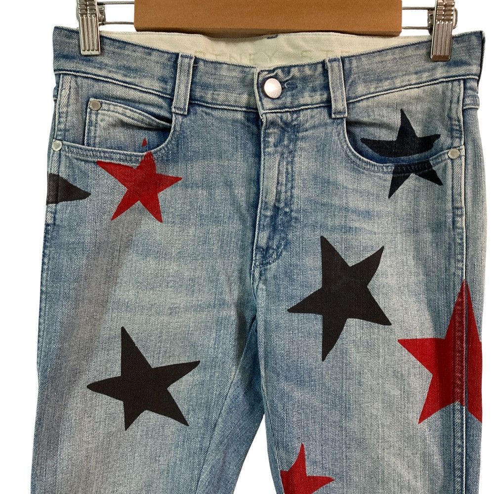 Stella McCartney Stella Mccartney Stella McCartney Star Print Stretch Denim Pants Denim Jeans DUTY FREE for USA Size ONE SIZE - 3 Thumbnail