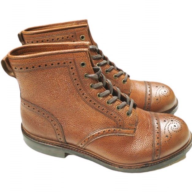 Ralph Lauren Ralph Lauren RRL BOWERY BOOTS MAHOGANY GRAIN Brogue Boots Leather Shoes 823511715001 DUTY FREE for USA Size ONE SIZE - 3 Thumbnail