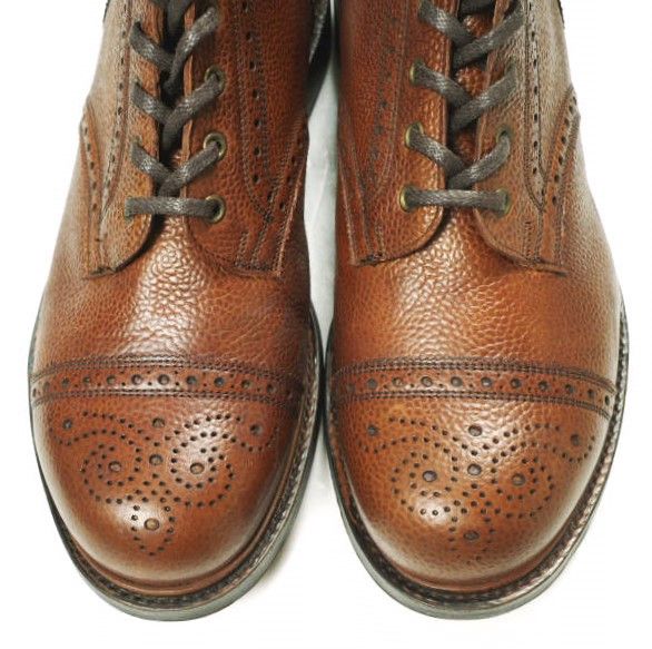 Ralph Lauren Ralph Lauren RRL BOWERY BOOTS MAHOGANY GRAIN Brogue Boots Leather Shoes 823511715001 DUTY FREE for USA Size ONE SIZE - 5 Thumbnail