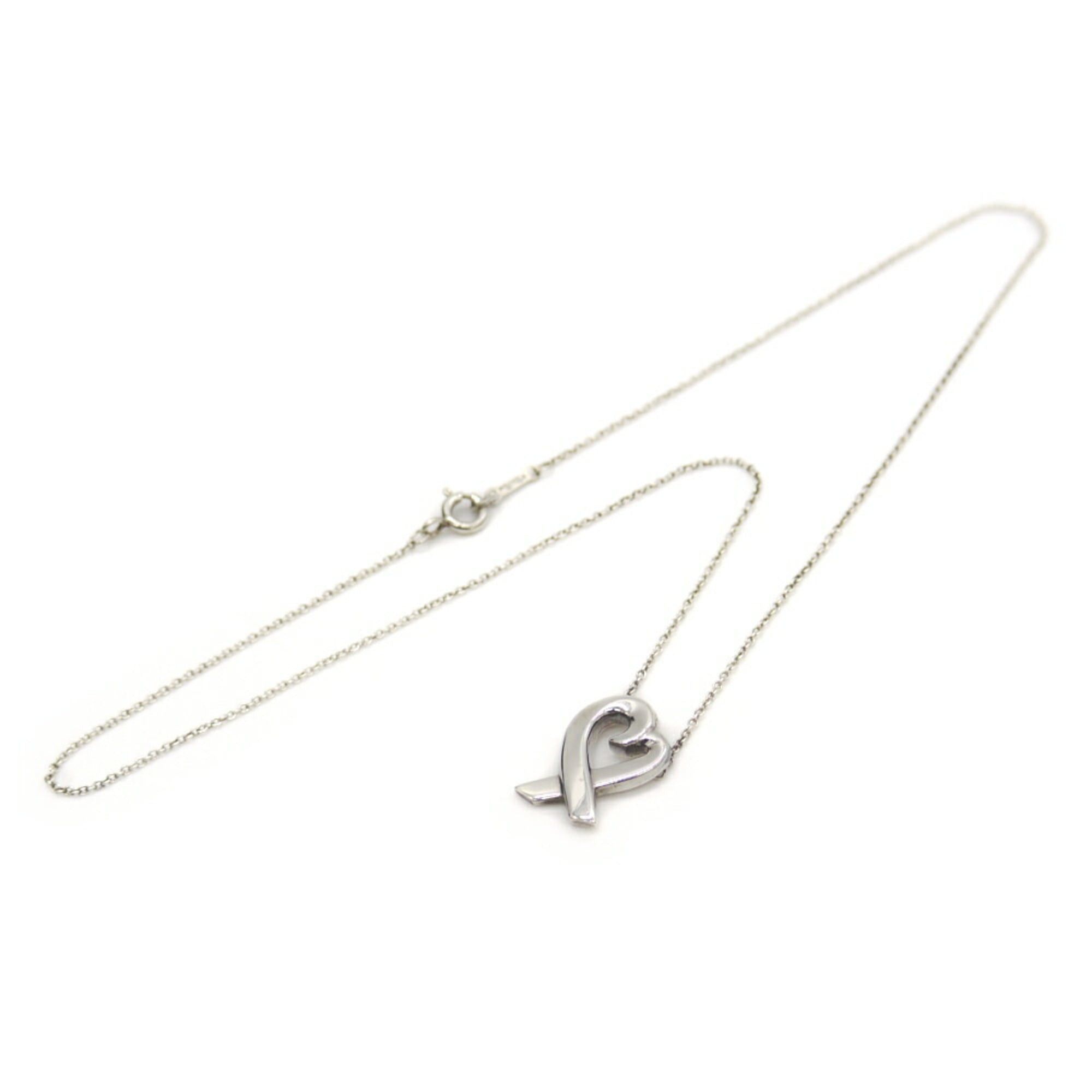 Tiffany & Co. TIFFANY & Co. Tiffany Paloma Picasso Loving Heart Necklace Silver 925 Azuki Chain Size ONE SIZE - 3 Thumbnail