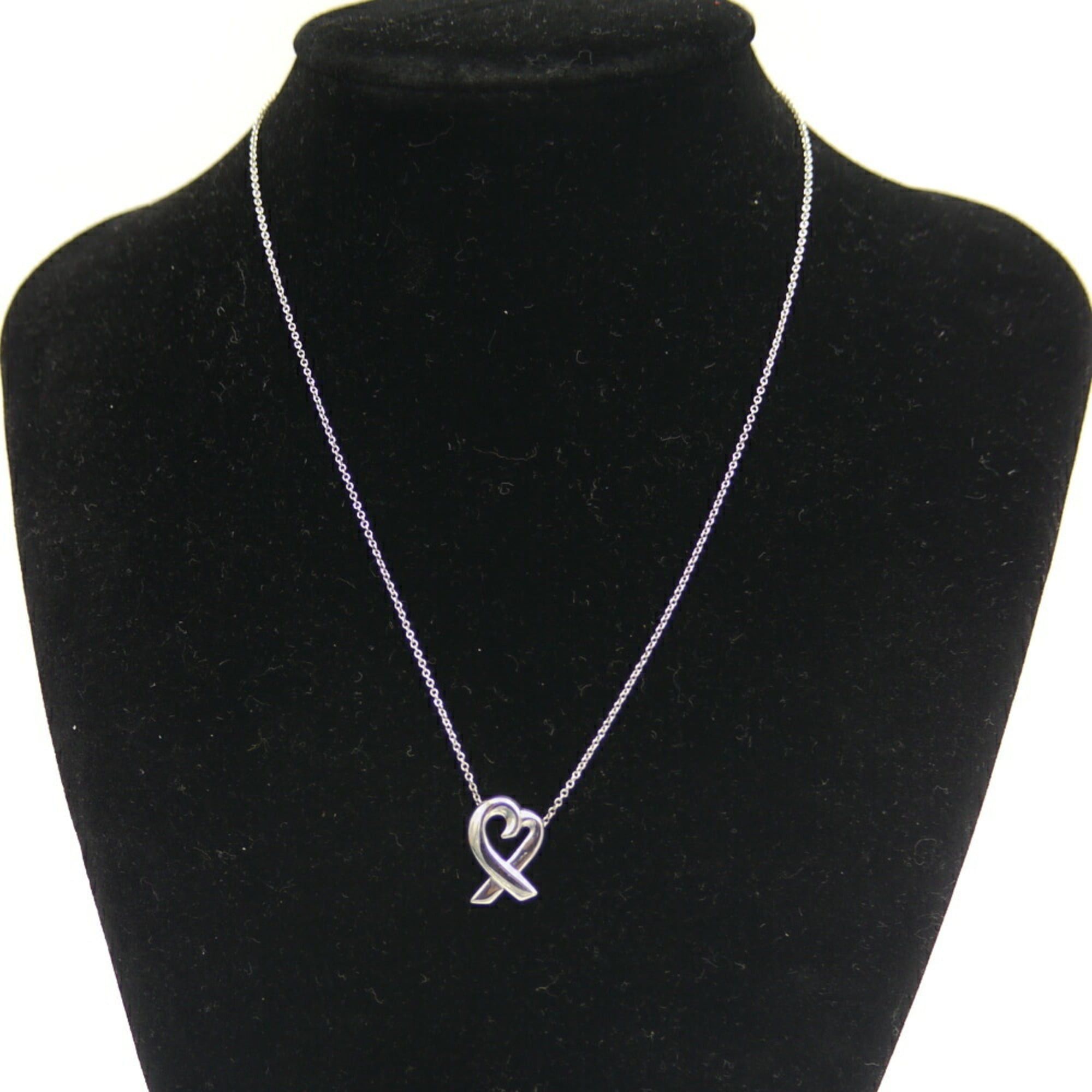 Tiffany & Co. TIFFANY & Co. Tiffany Paloma Picasso Loving Heart Necklace Silver 925 Azuki Chain Size ONE SIZE - 6 Thumbnail