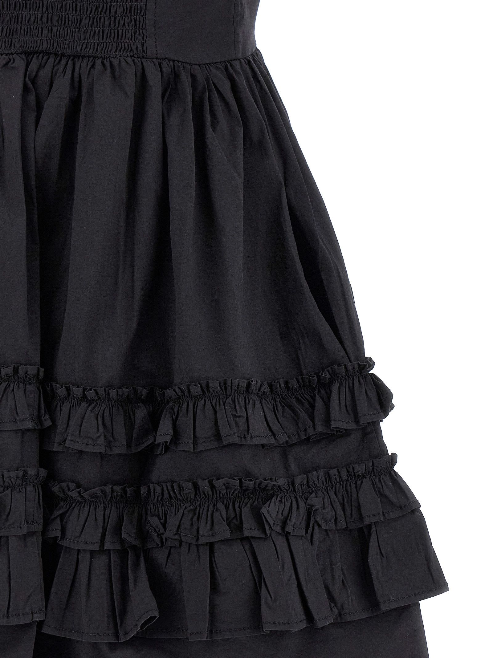 Ganni 'Black Mini Frill' Dress Size XXS / US 00 / IT 34 - 4 Thumbnail