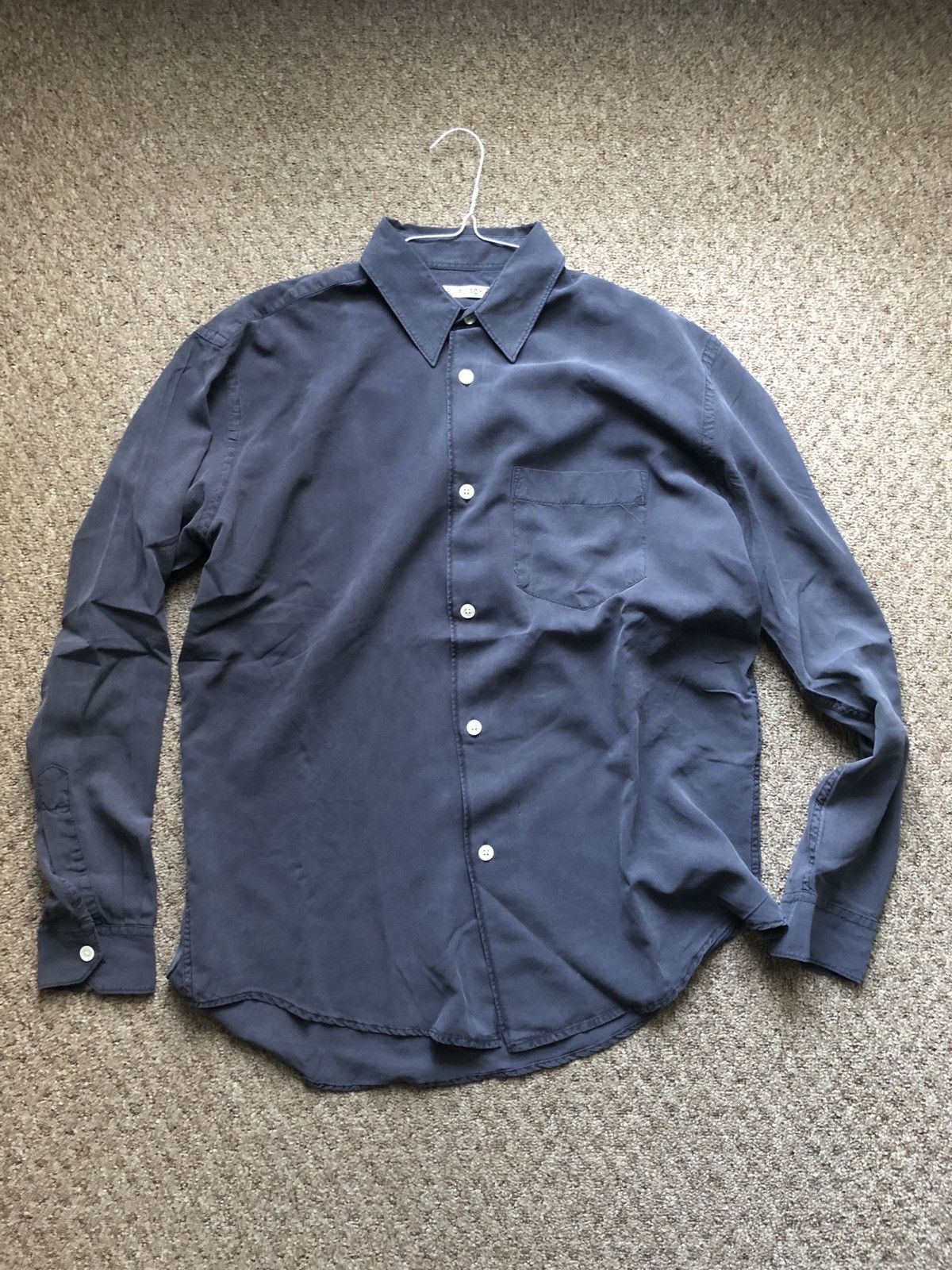 Our Legacy Our Legacy Initial Shirt Vintage Blue Fine Silk | Grailed