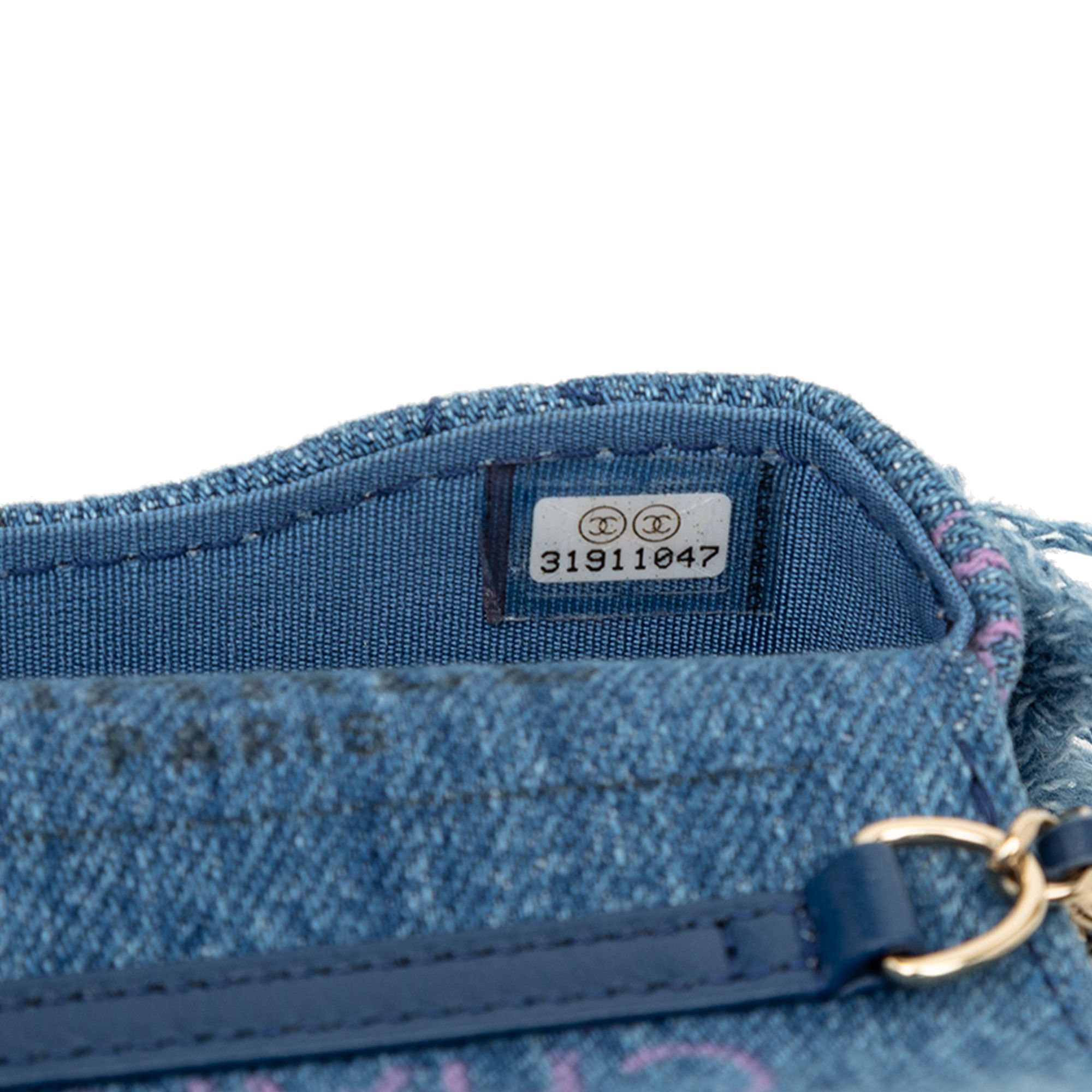 Chanel Chanel Fringe Denim Mood Clutch with Chain Size ONE SIZE - 6 Thumbnail
