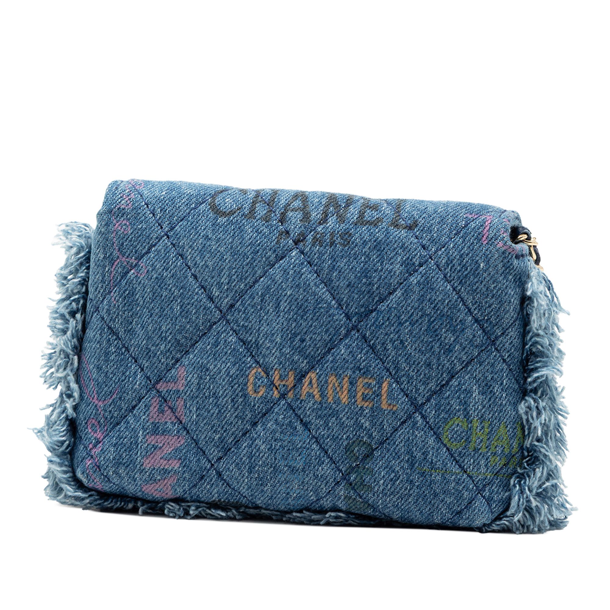 Chanel Chanel Fringe Denim Mood Clutch with Chain Size ONE SIZE - 2 Thumbnail