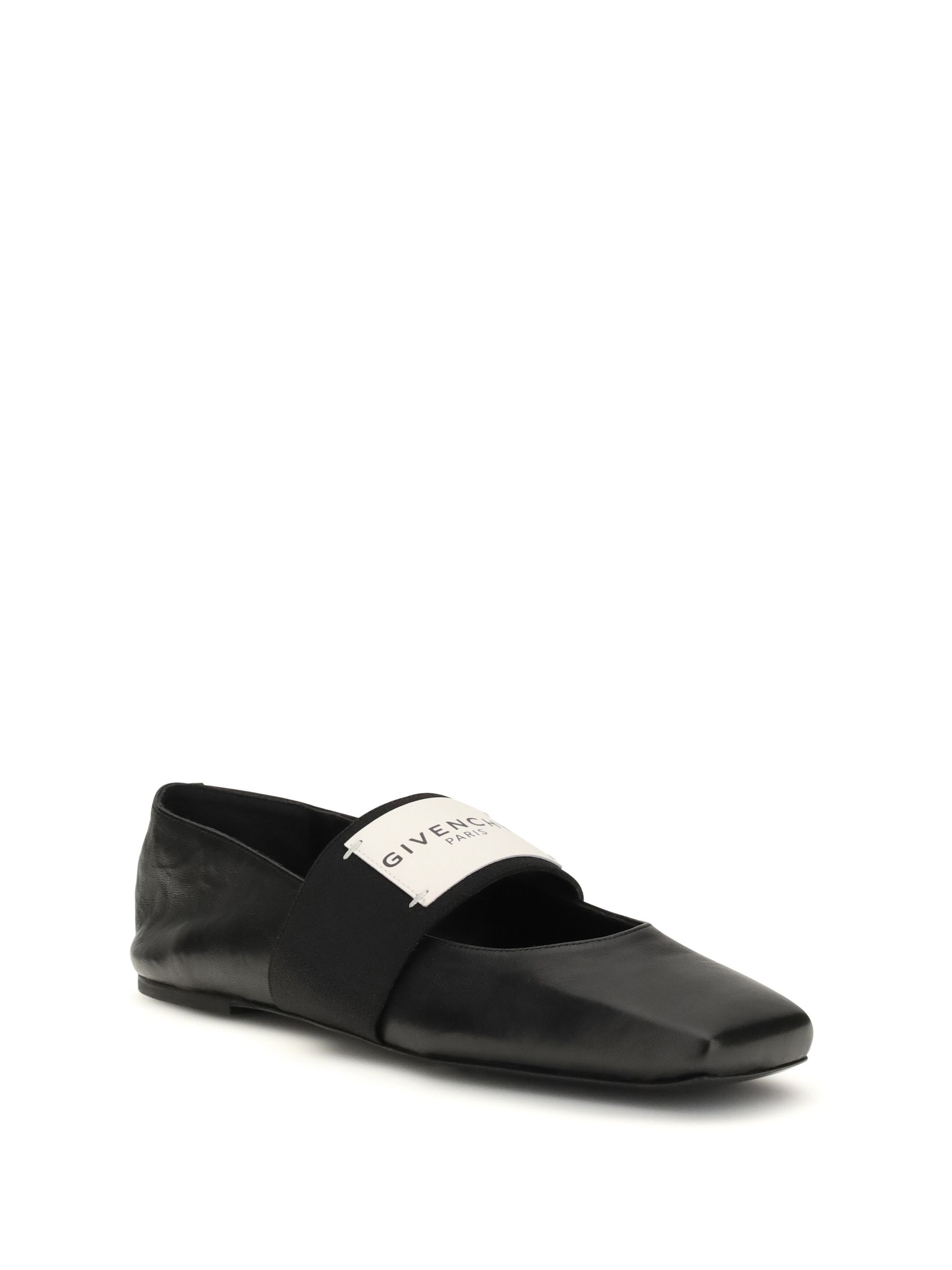 Givenchy Leather Sliced Square Ballerinas Size US 6 / IT 36 - 2 Thumbnail