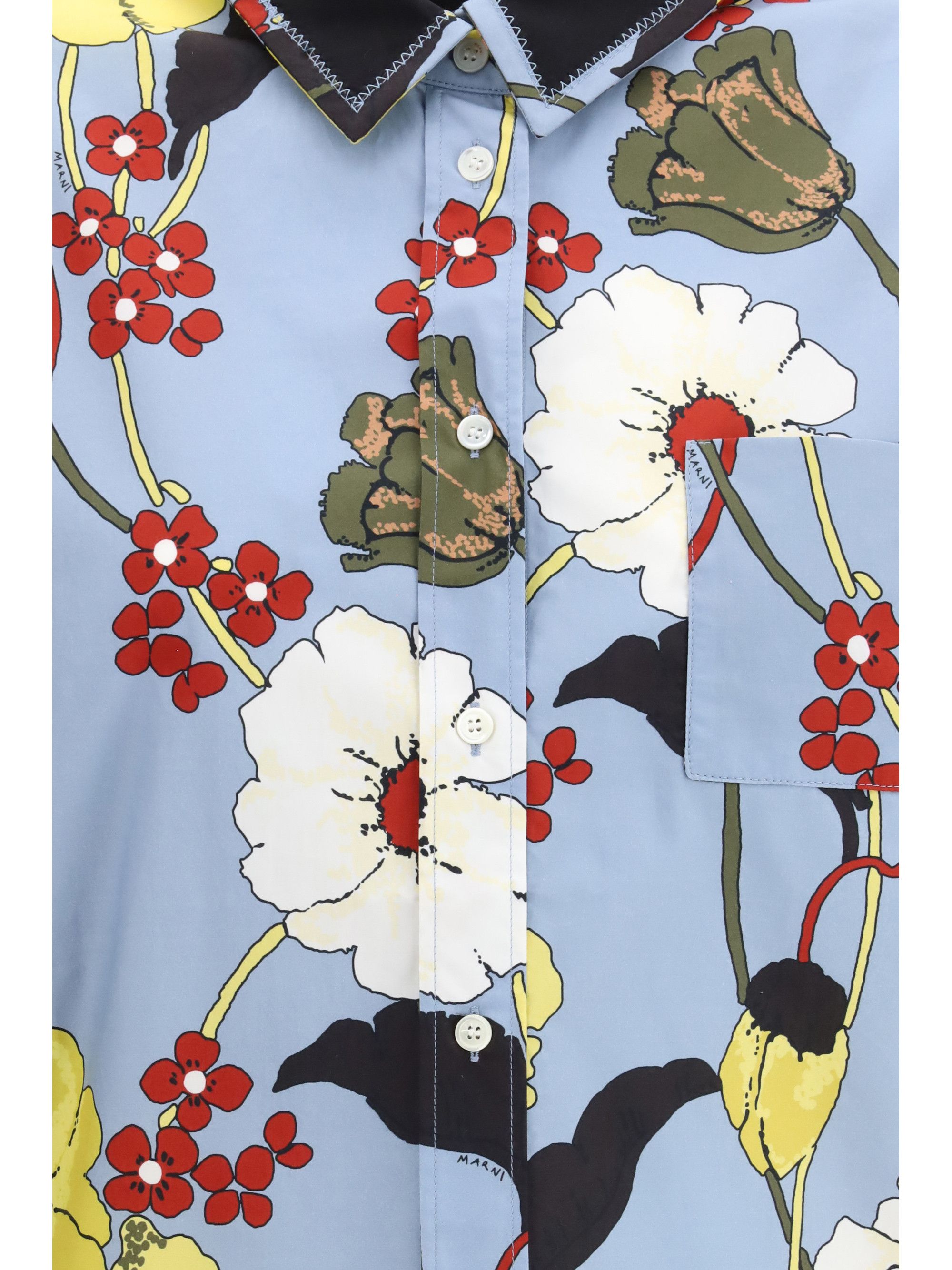 Marni Floral-print Shirt Size M / US 6-8 / IT 42-44 - 3 Thumbnail