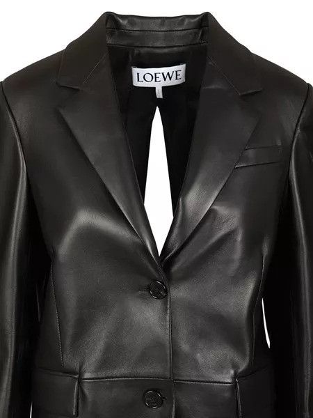 Loewe Loewe Tailored Leather Jacket With Back Opening tag size 38 Women - USA Duties Paid Size S / US 4 / IT 40 - 3 Thumbnail