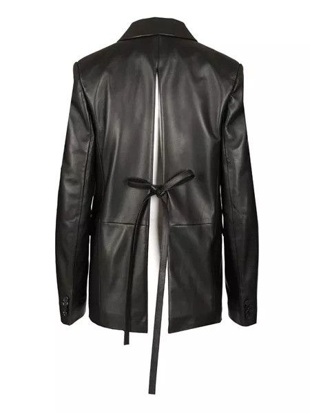 Loewe Loewe Tailored Leather Jacket With Back Opening tag size 38 Women - USA Duties Paid Size S / US 4 / IT 40 - 2 Thumbnail