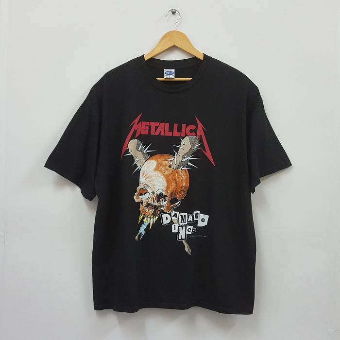 Vintage Vintage 90's METALLICA American heavy metal band PUSHEAD design ...