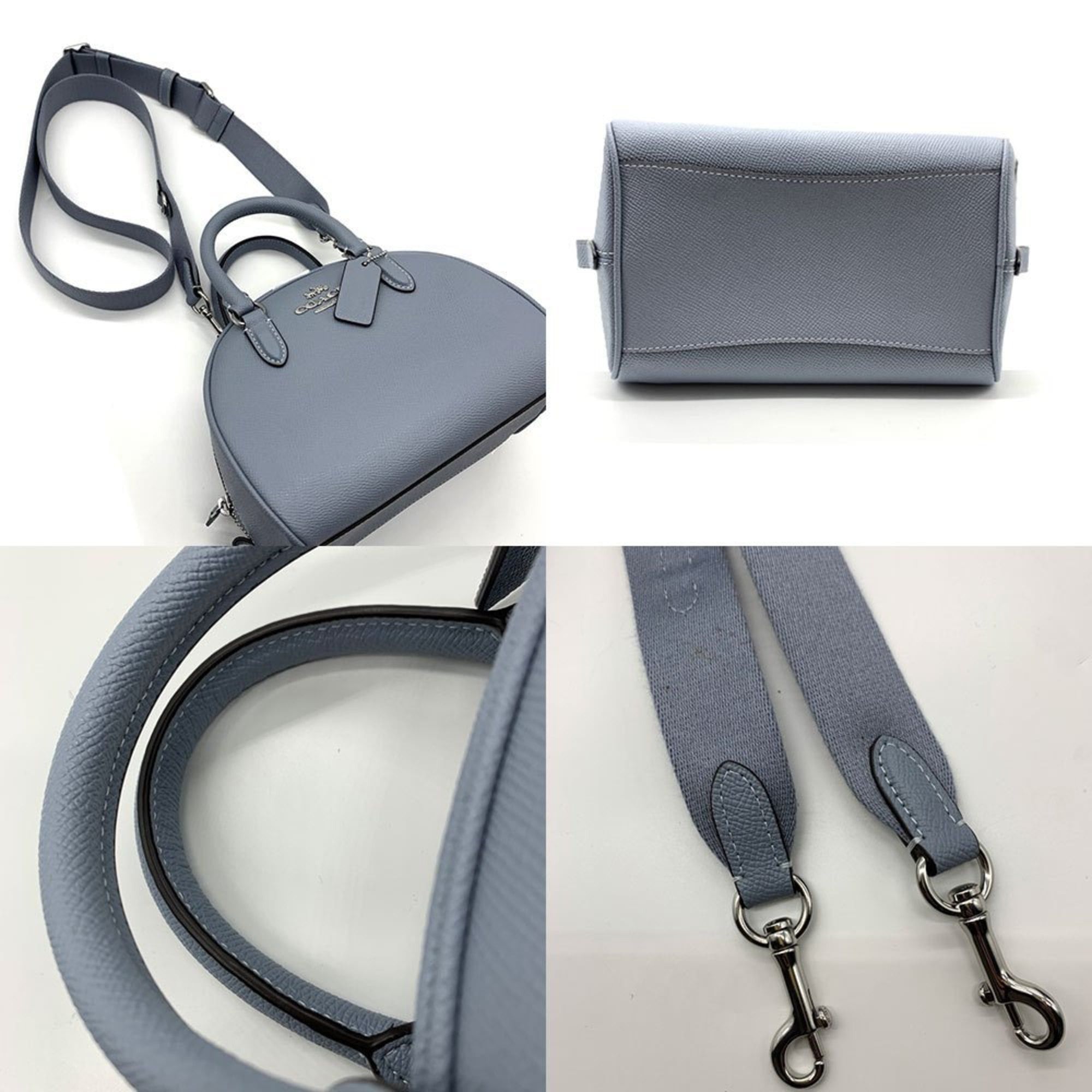 Coach Coach Sydney Satchel Bag in Grey Mist Leather, CM316 Size ONE SIZE - 4 Thumbnail