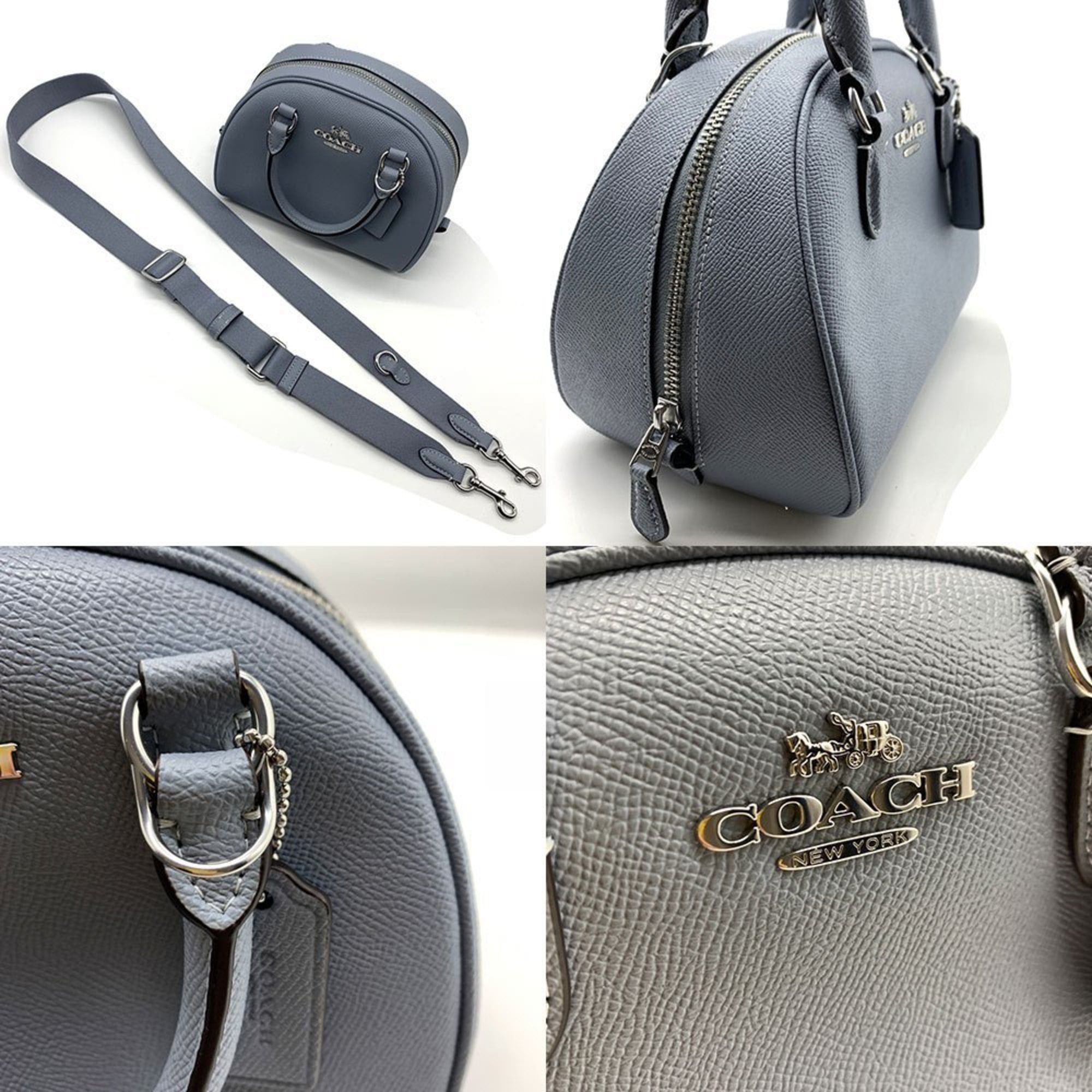 Coach Coach Sydney Satchel Bag in Grey Mist Leather, CM316 Size ONE SIZE - 5 Thumbnail