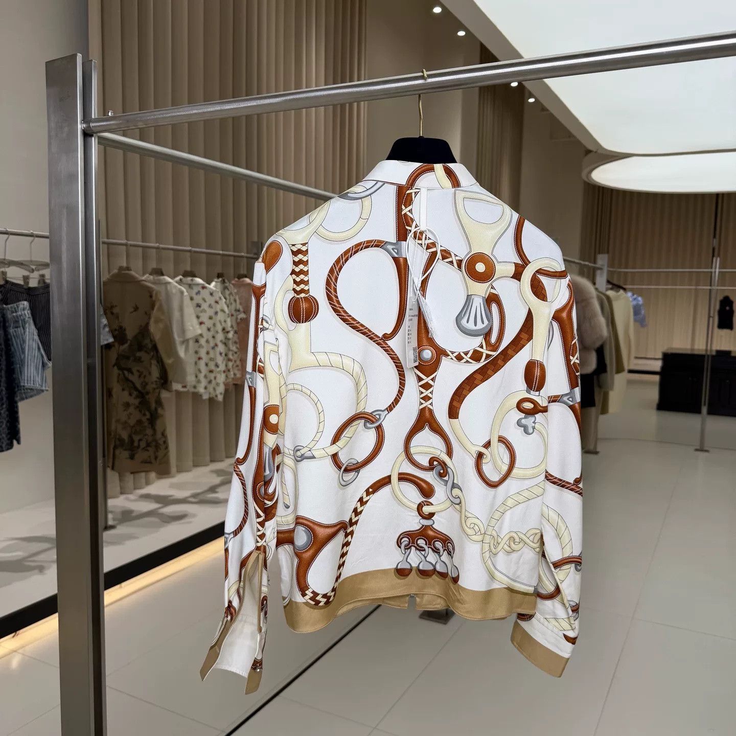 Hermes Hermes Silk Chain Zip Jacket 34 Size US XS / EU 42 / 0 - 3 Thumbnail