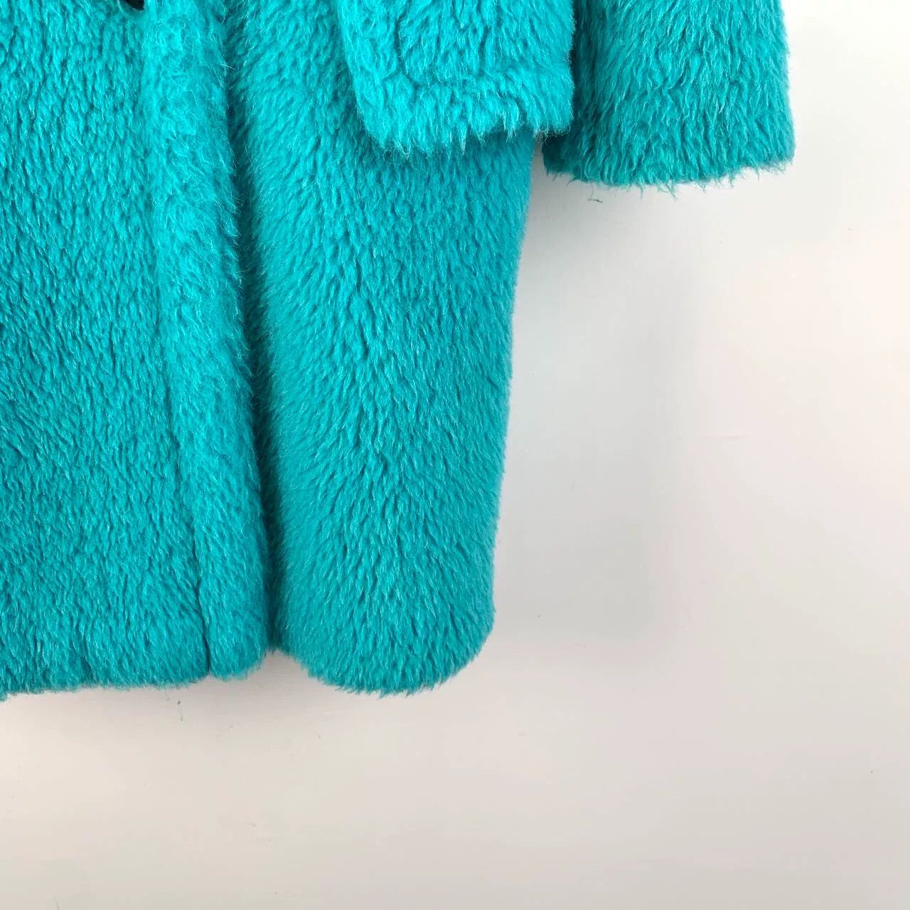 Max Mara maxmara turquoise teddy double-breasted coat Size US M / EU 48-50 / 2 - 4 Thumbnail