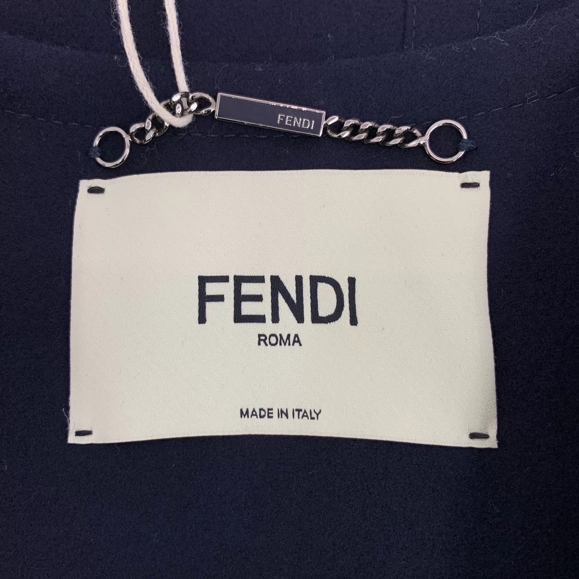 Fendi fendi navy wool sleeveless vest with pockets Size US M / EU 48-50 / 2 - 5 Thumbnail